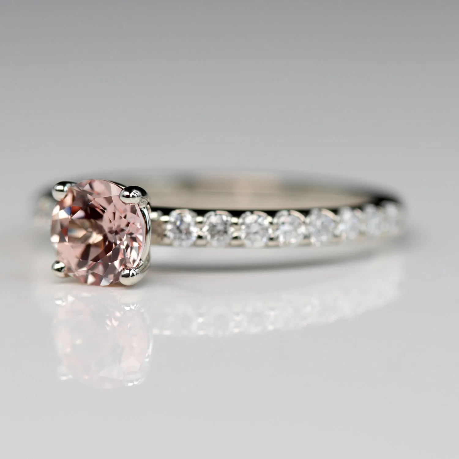 5mm Pave Basket Solitaire