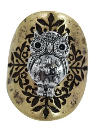 Bohemian Forest Owl Fashion Ring