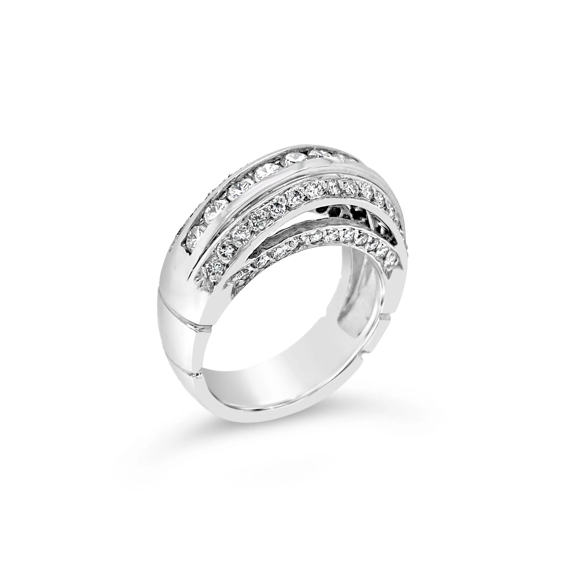 Diamond Double Dome Ring