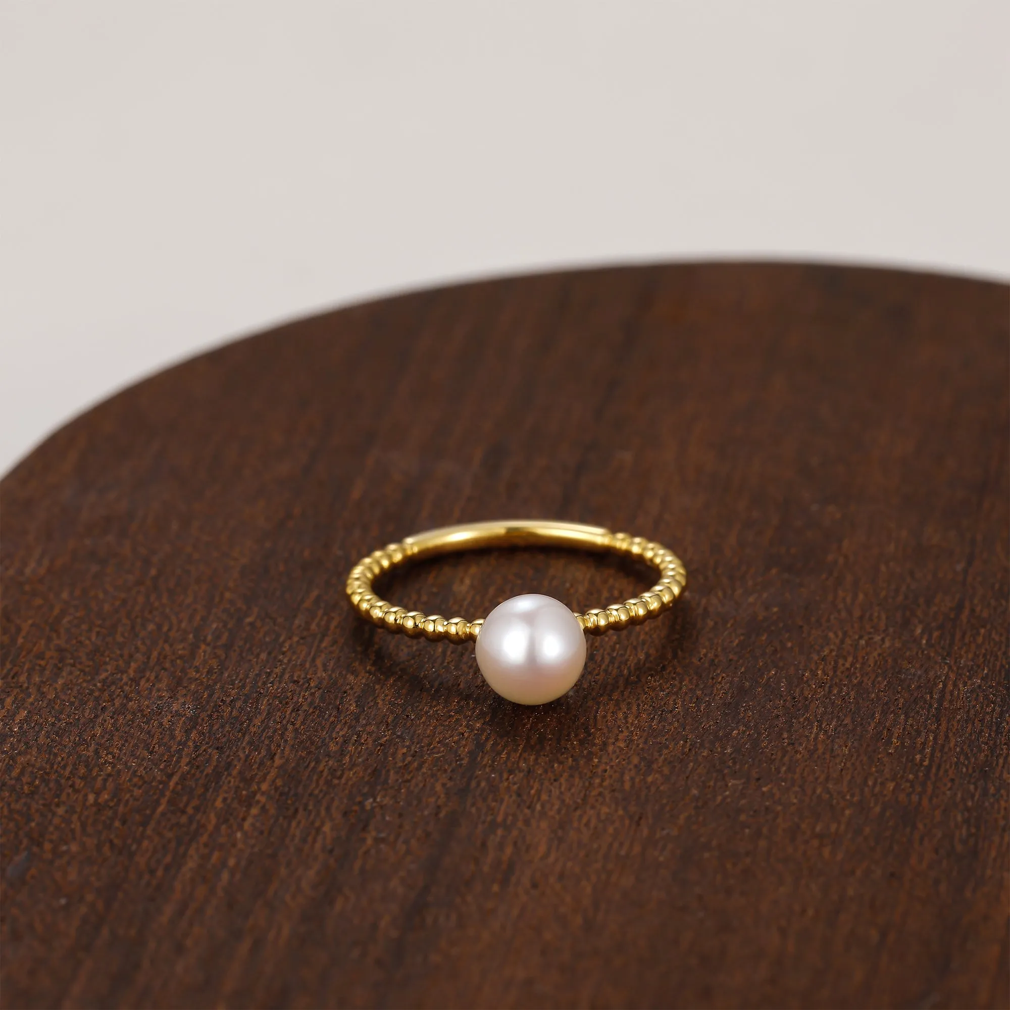 Freshwater Pearl Twisted Rope Ring