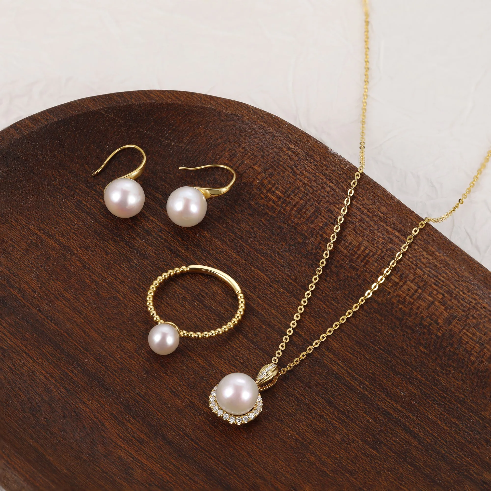 Freshwater Pearl Twisted Rope Ring