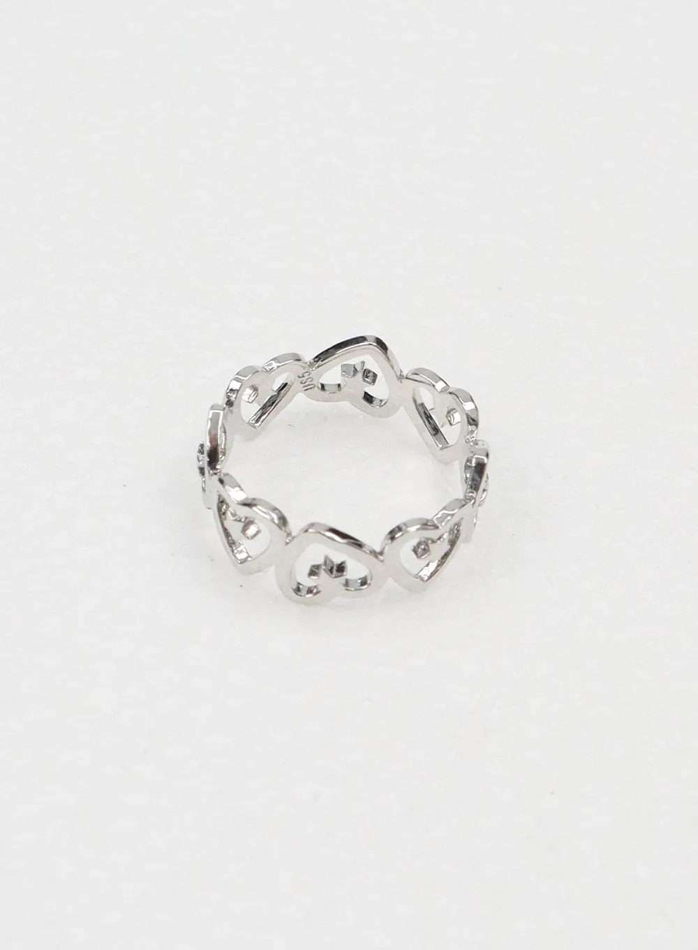 Heart Chain Ring BY322