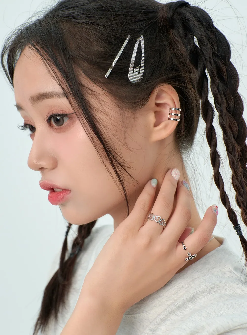 Heart Chain Ring BY322