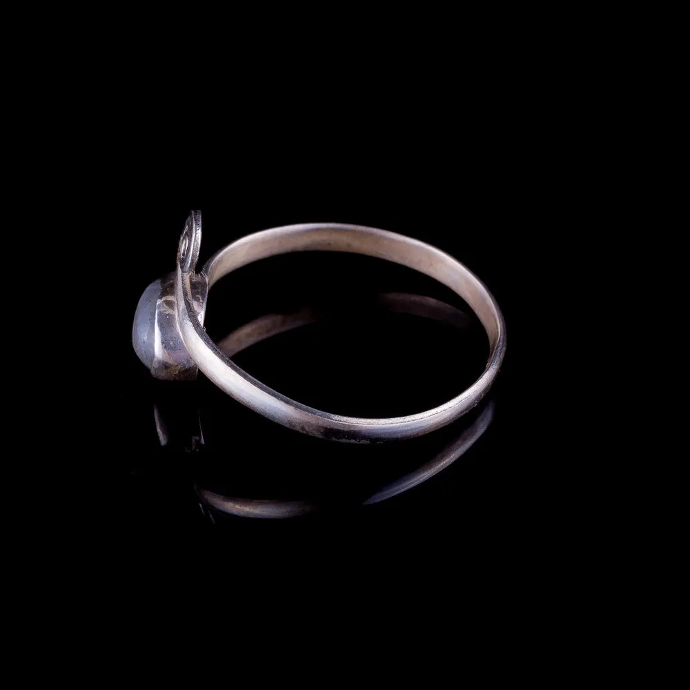 Labradorite Midi Ring - Silver