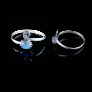 Labradorite Midi Ring - Silver