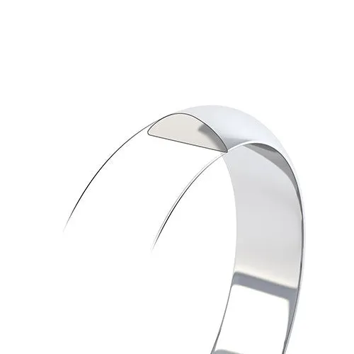 Mens 7mm D Shape