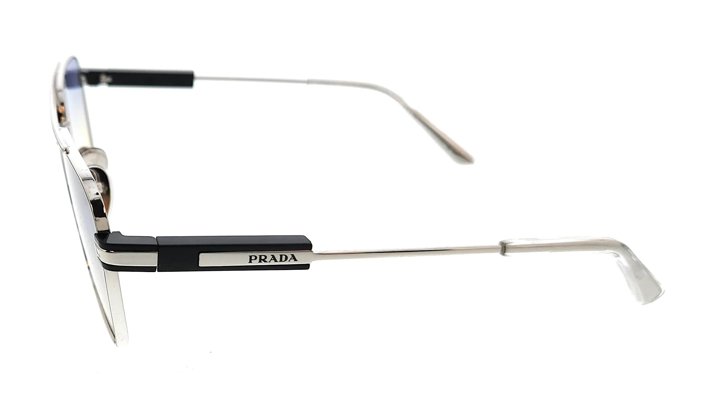 Prada PR67ZS 1BC06Z Silver Pillow Sunglasses