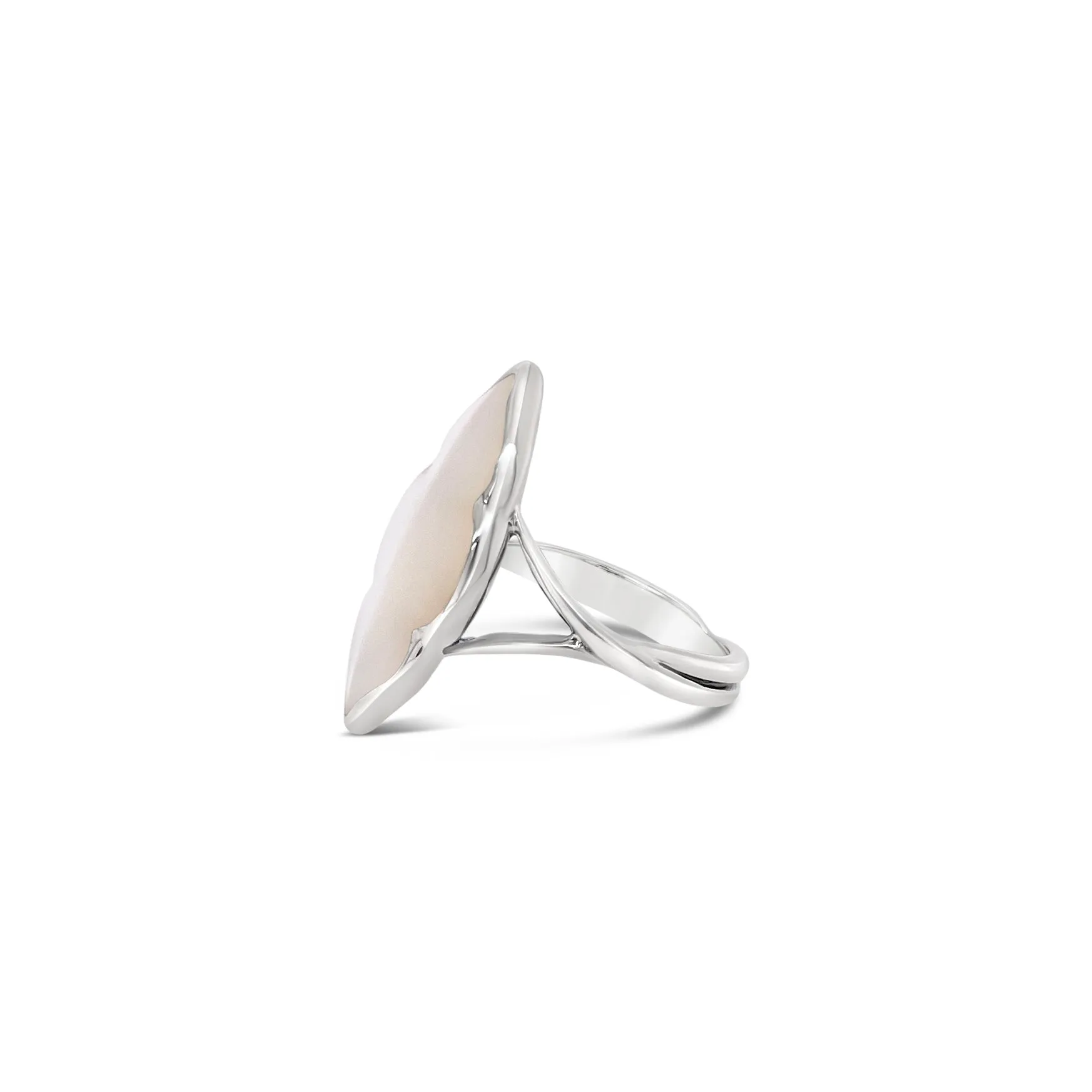 Silver Mother-of-Pearl Inlay Ring