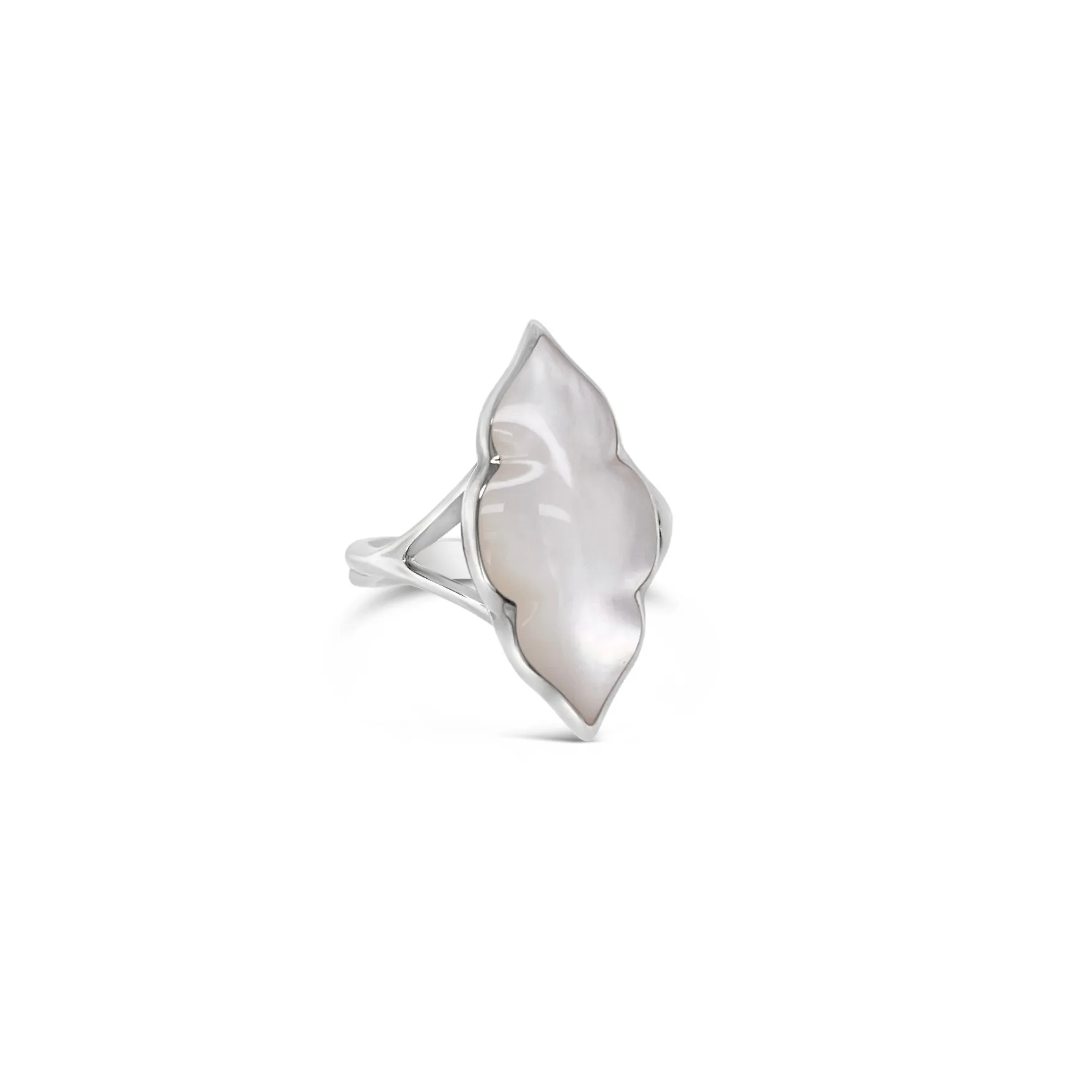 Silver Mother-of-Pearl Inlay Ring
