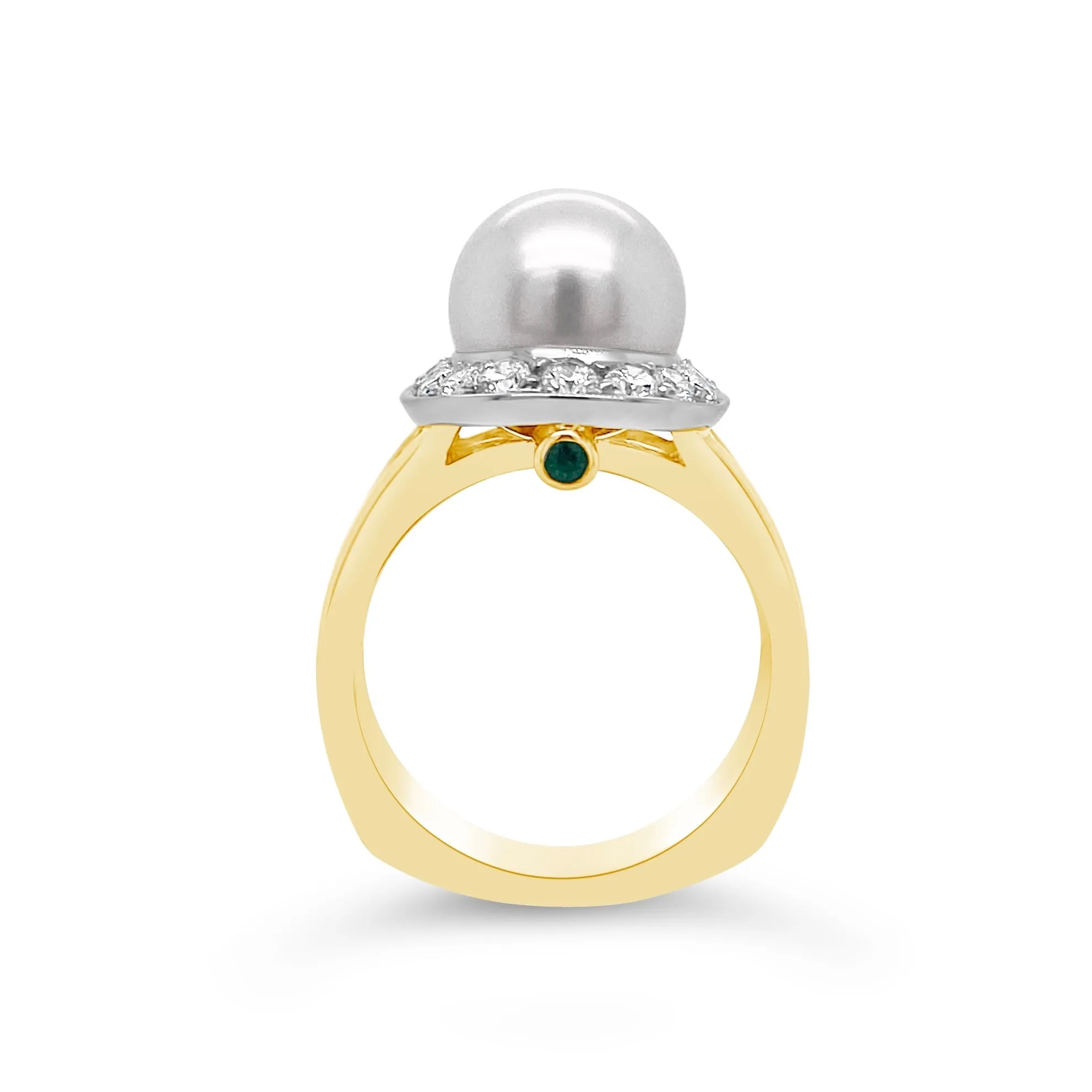 South Sea Pearl & Diamond Ring