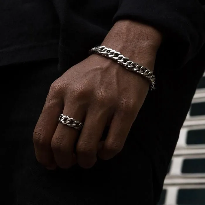 Steel Miami Cuban Ring