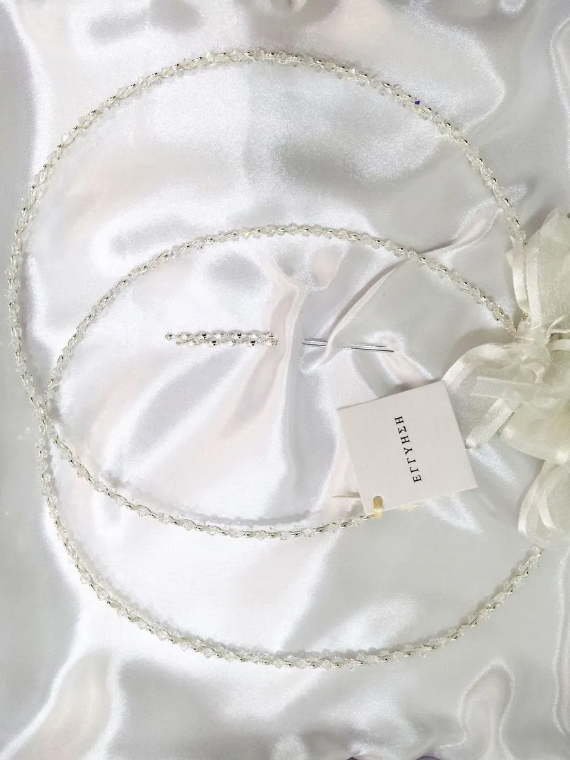 Wedding Crowns (Stefana) - Double Twist Crystal