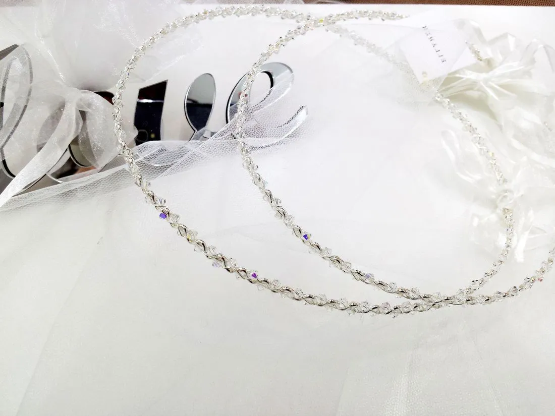 Wedding Crowns (Stefana) - Double Twist Crystal