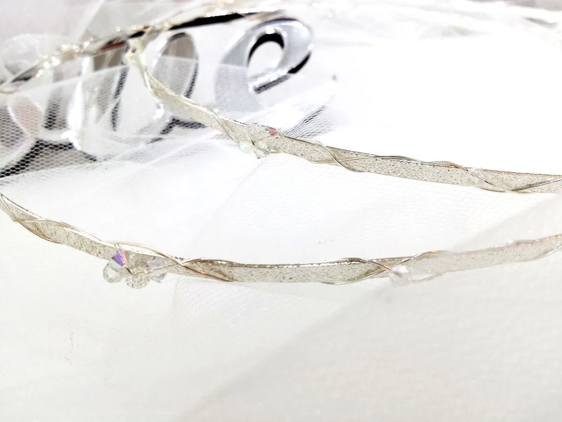 Wedding Crowns (Stefana) - Sterling Silver Crystal